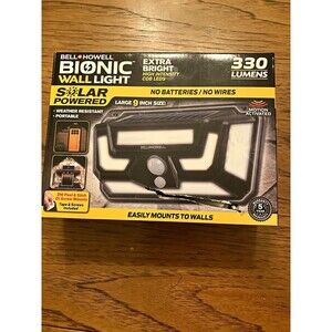 Bell+Howell Bionic Wall Light Solar Motion Sensor Outdoor LED 330 Lumens
